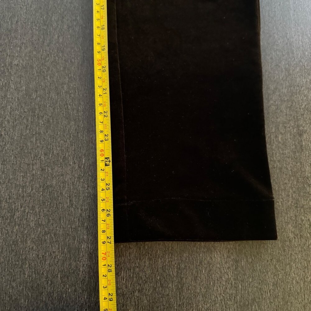 Chico's Design Women's Black Velvet Pants, Size 6 - Picture 7 of 8